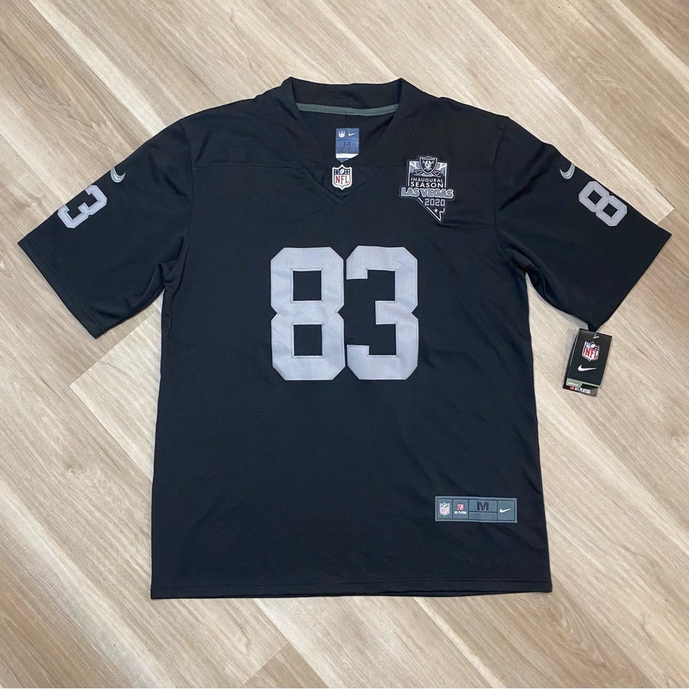 NWT Nike NFL Raiders Waller #83 Football Jersey Las Vegas Short Sleeve Top